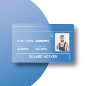 blue skilled worker cscs card