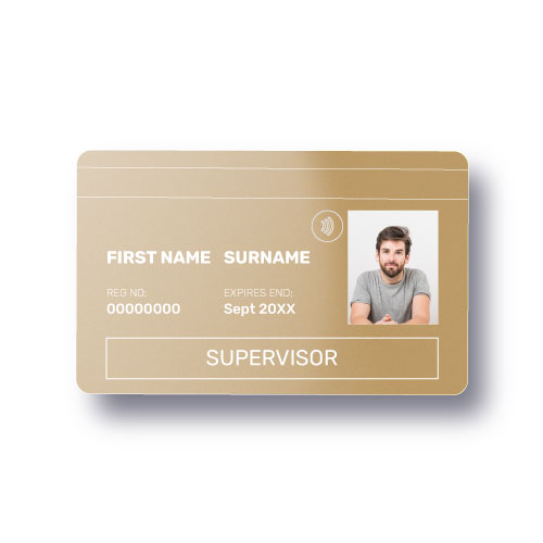 gold supervisor cscs card