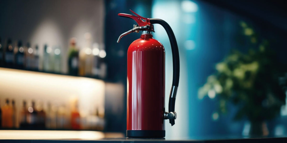 Photo of a fire extinguisher