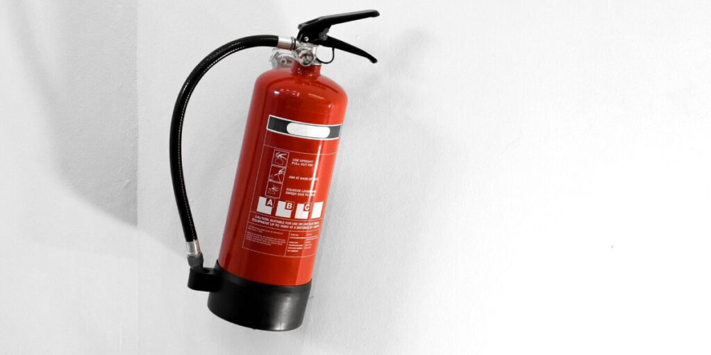 Photo of a fire extinguisher