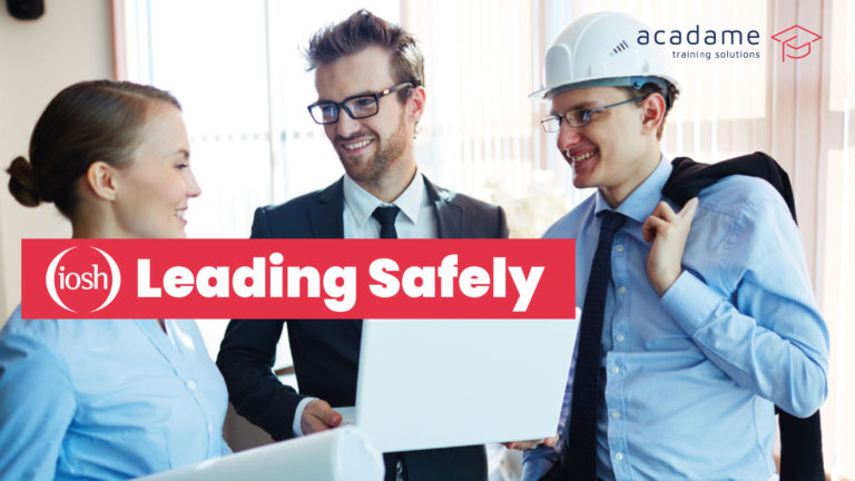 Business leaders in discussion during IOSH Leading Safely health and safety training course