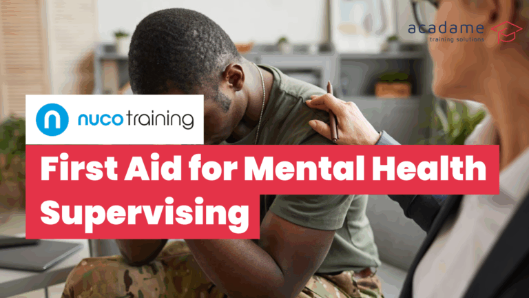 NUCO Level 3 First Aid for Mental Health Supervising course image showing workplace mental health support between colleagues